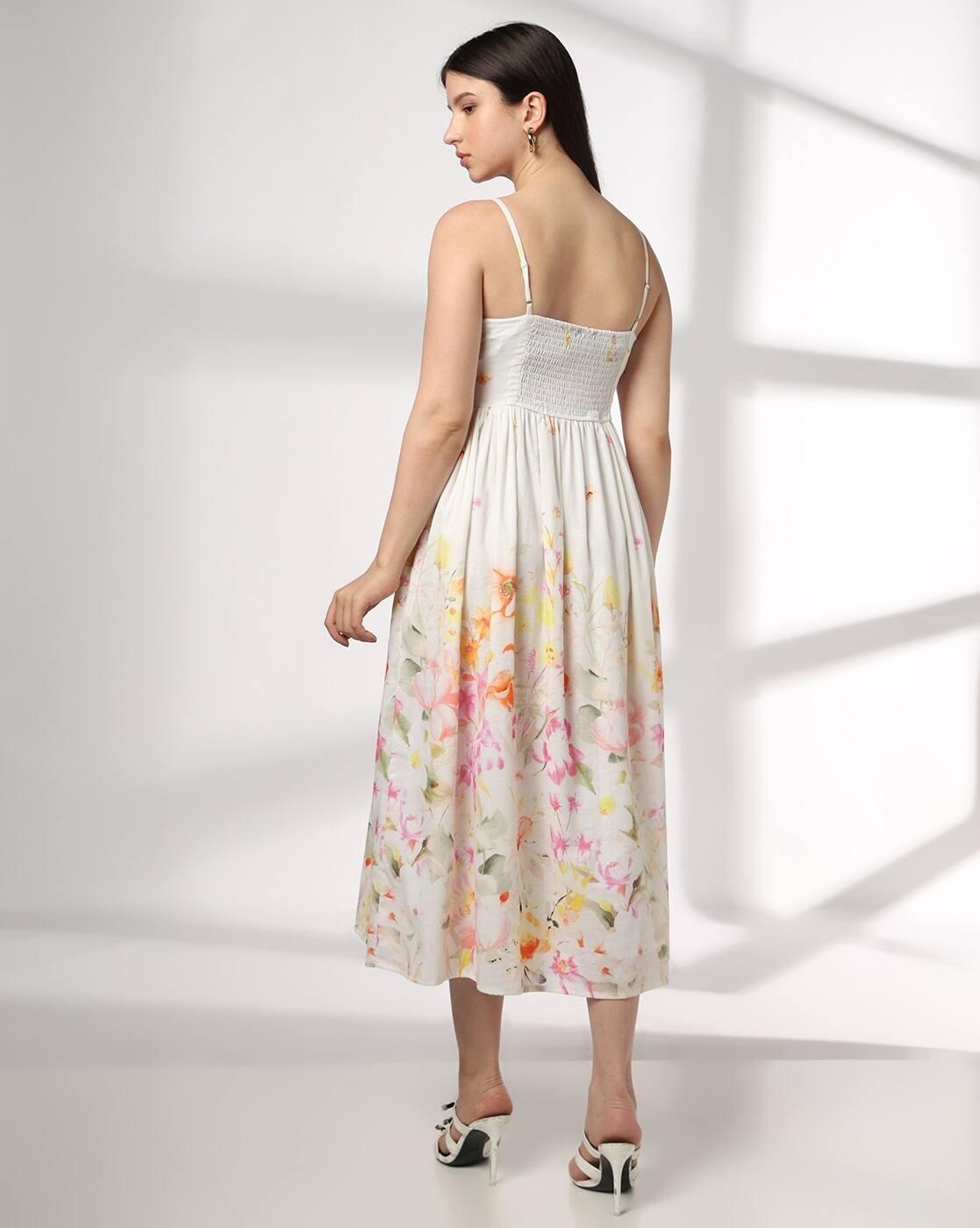 FIG | Women Floral Print Fit & Flare Dress|2