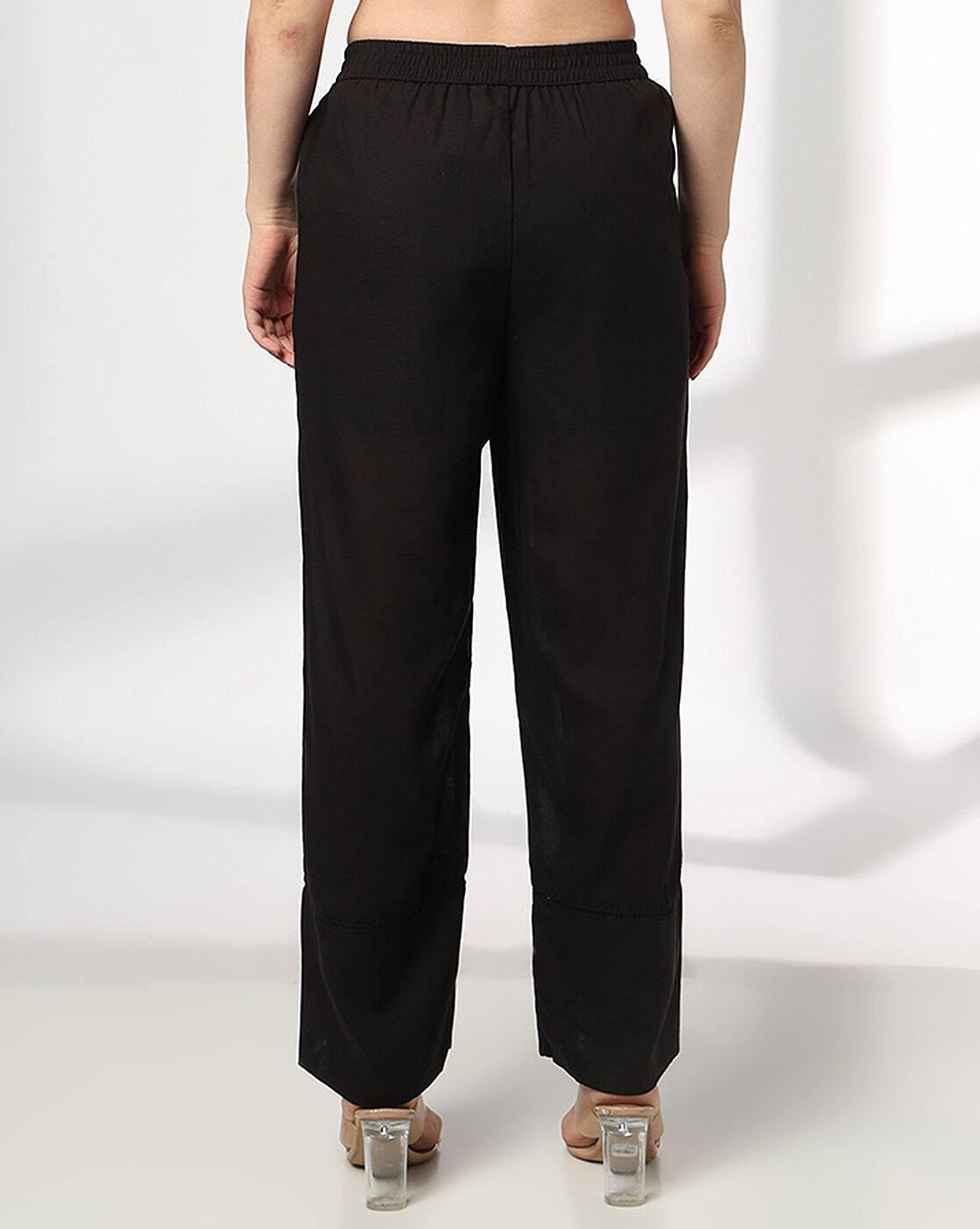 FIG | Women Mid-Rise Relaxed Fit Trousers|2