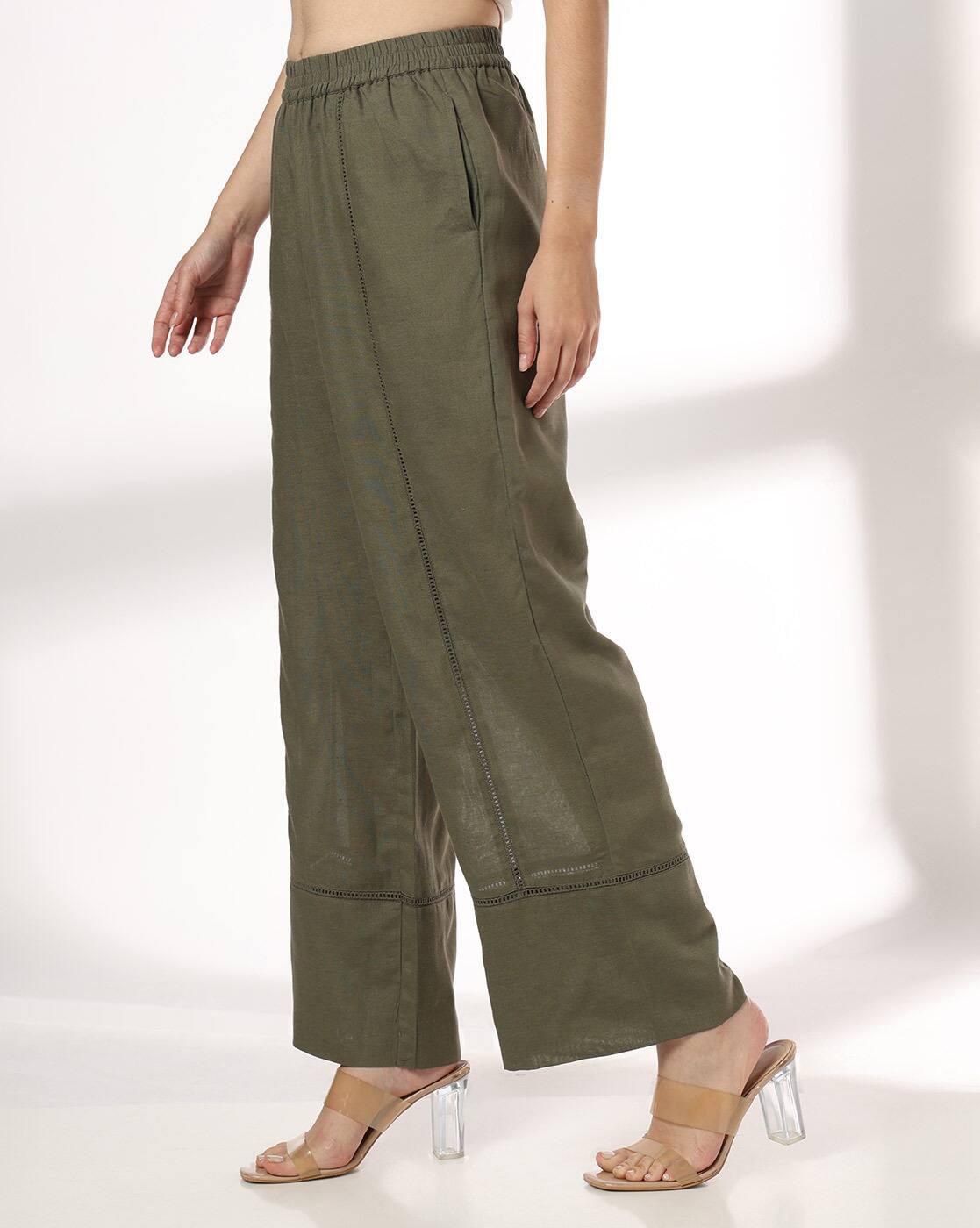 FIG | Women Mid-Rise Relaxed Fit Trousers|1