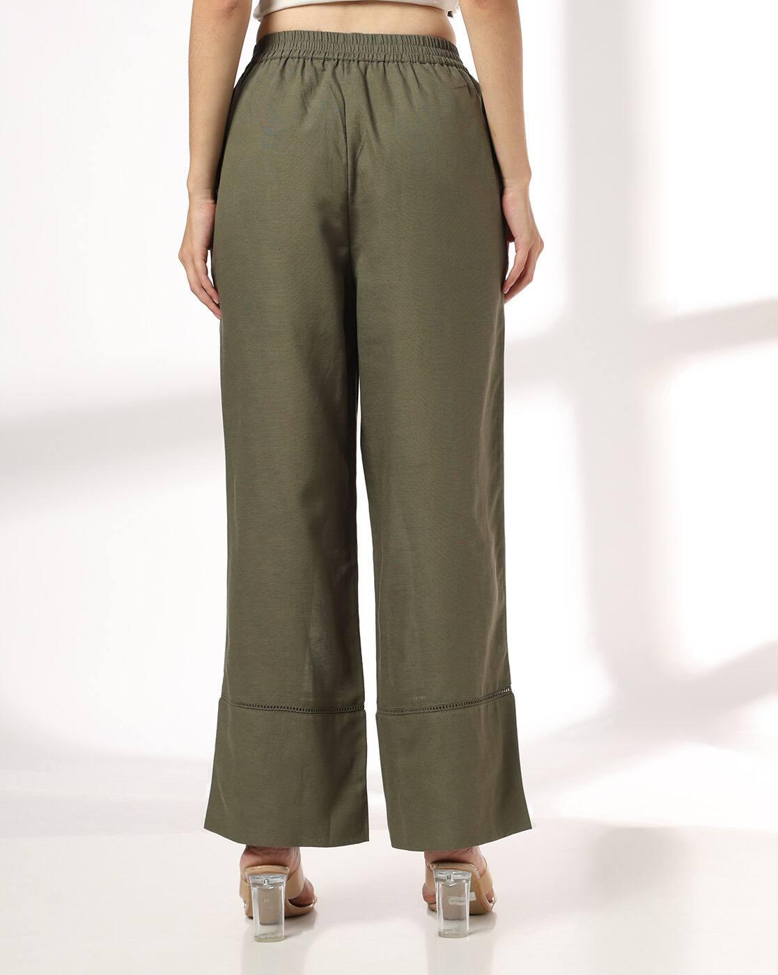 FIG | Women Mid-Rise Relaxed Fit Trousers|2
