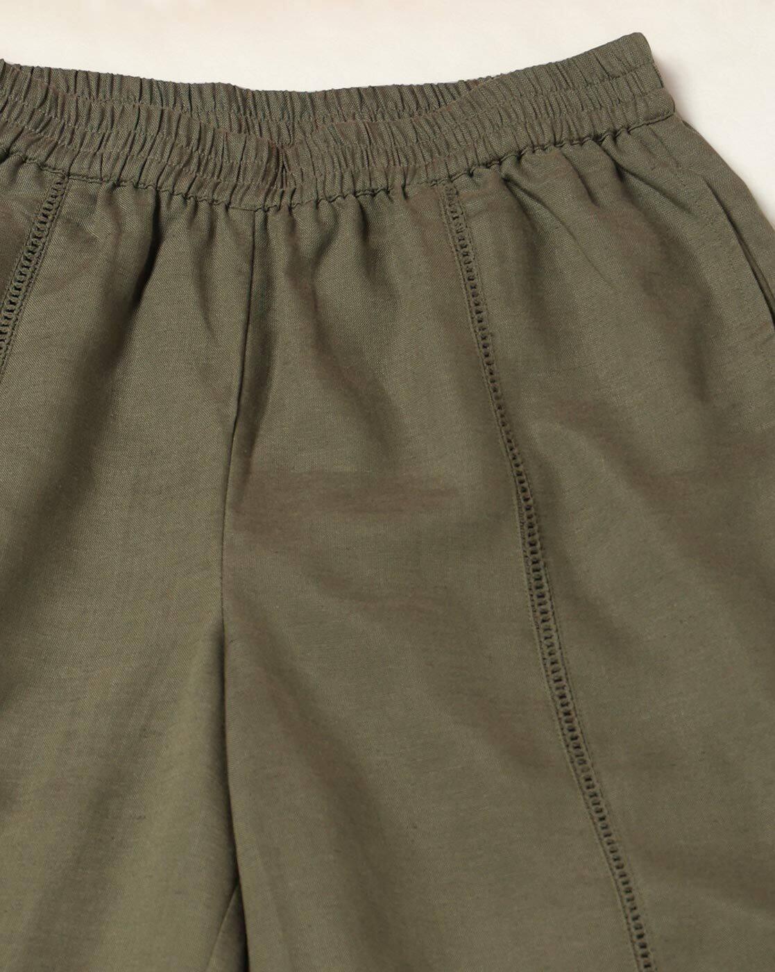 FIG | Women Mid-Rise Relaxed Fit Trousers|4