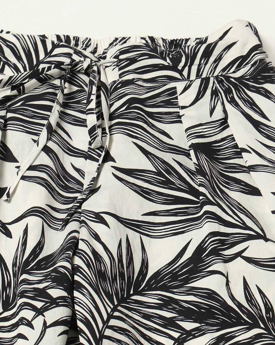 FIG | Women Tropical Print Wide-Leg Pleated Pants|4