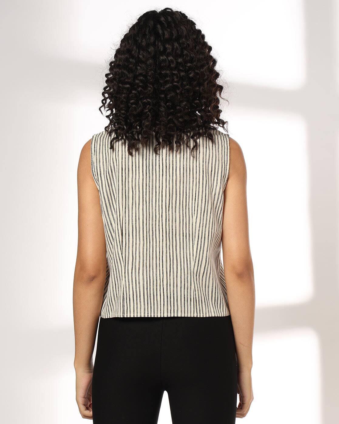 FIG | Women Stripes Regular Fit Shirt|2