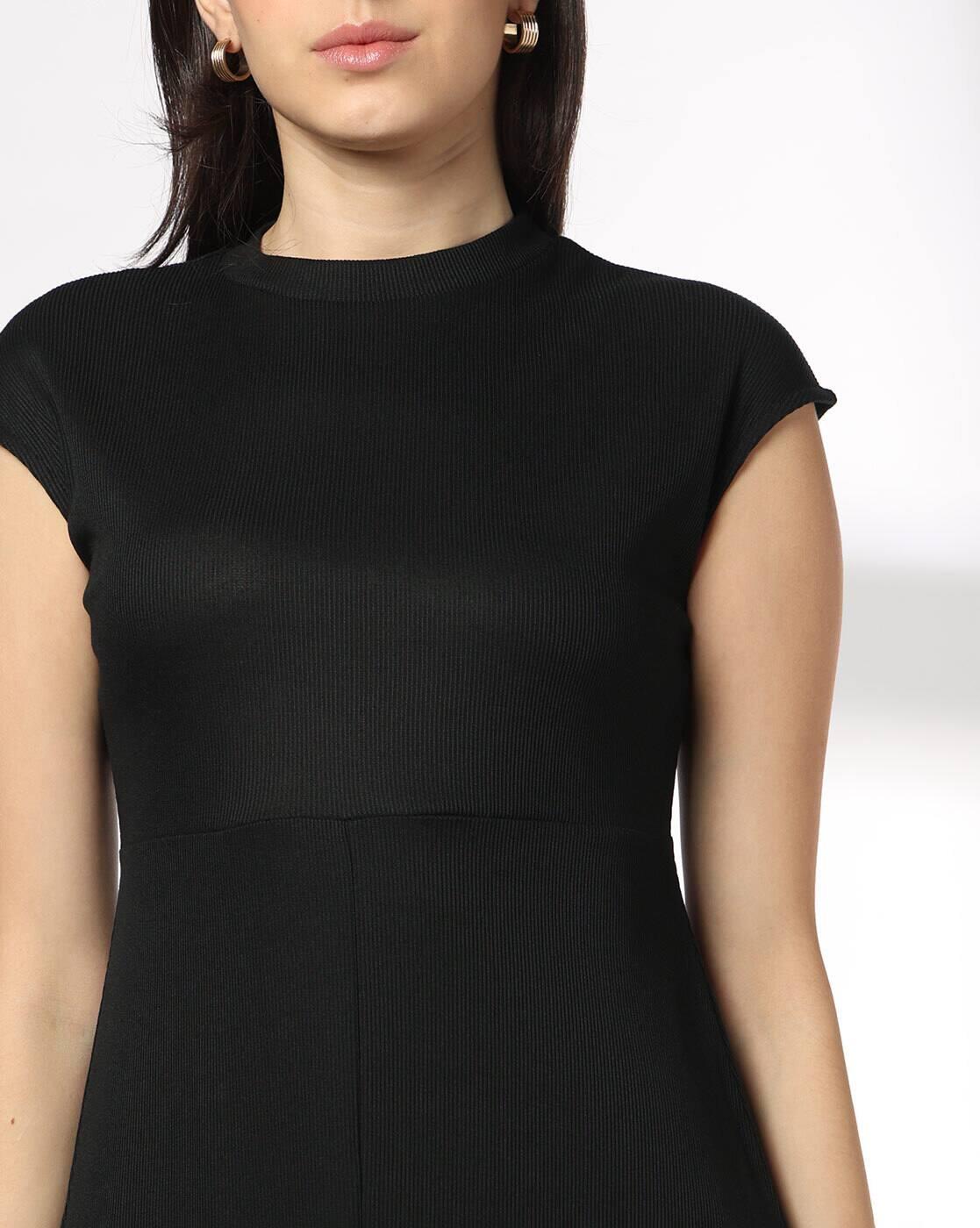 FIG | Women Round-Neck Shift Midi Dress|3