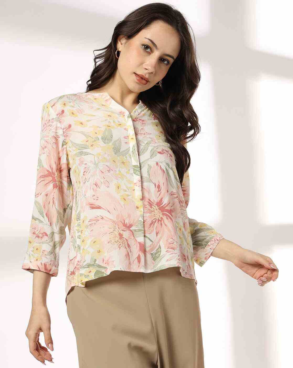 Women Floral Print Regular Fit Top