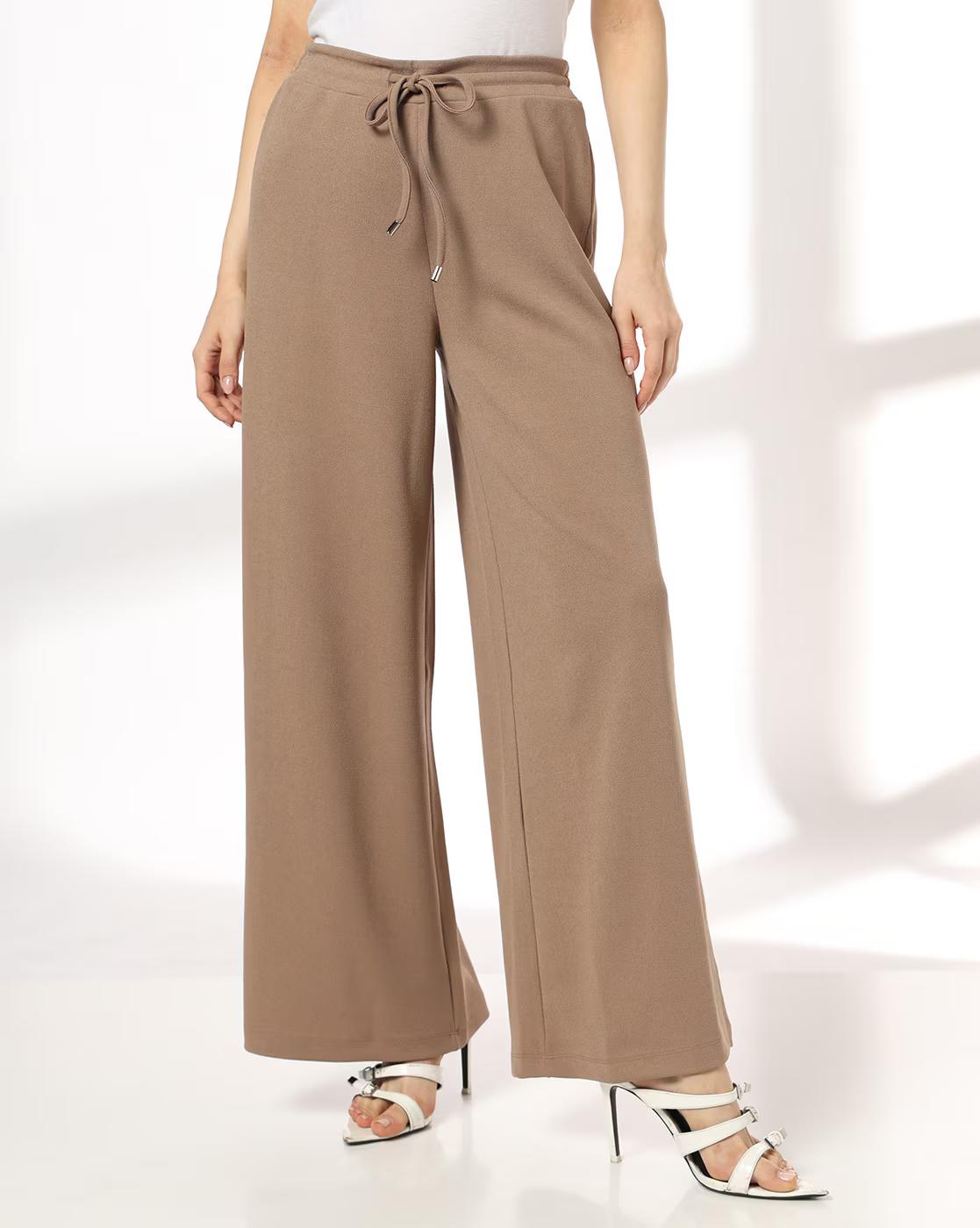 Women Relaxed Fit Wide-Leg Pants