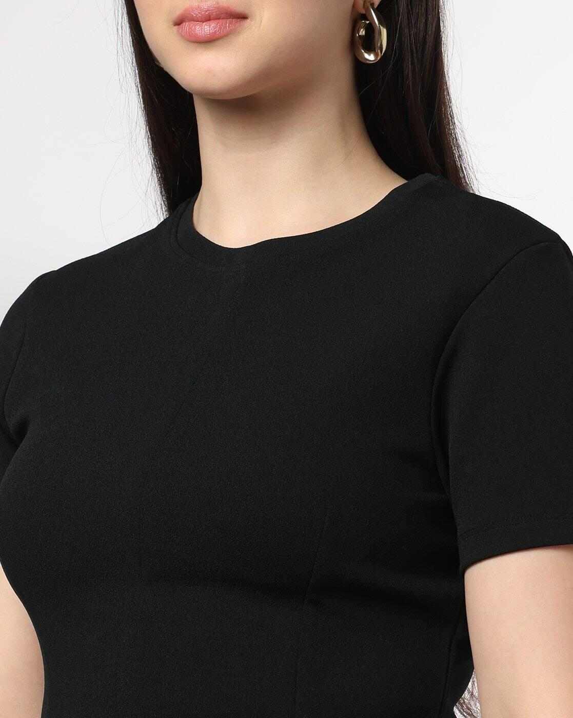 FIG | Women Regular Fit Round-Neck T-Shirt|3