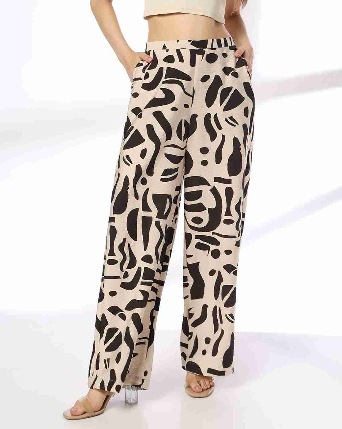 FIG | Women Printed Relaxed Fit Pants|0
