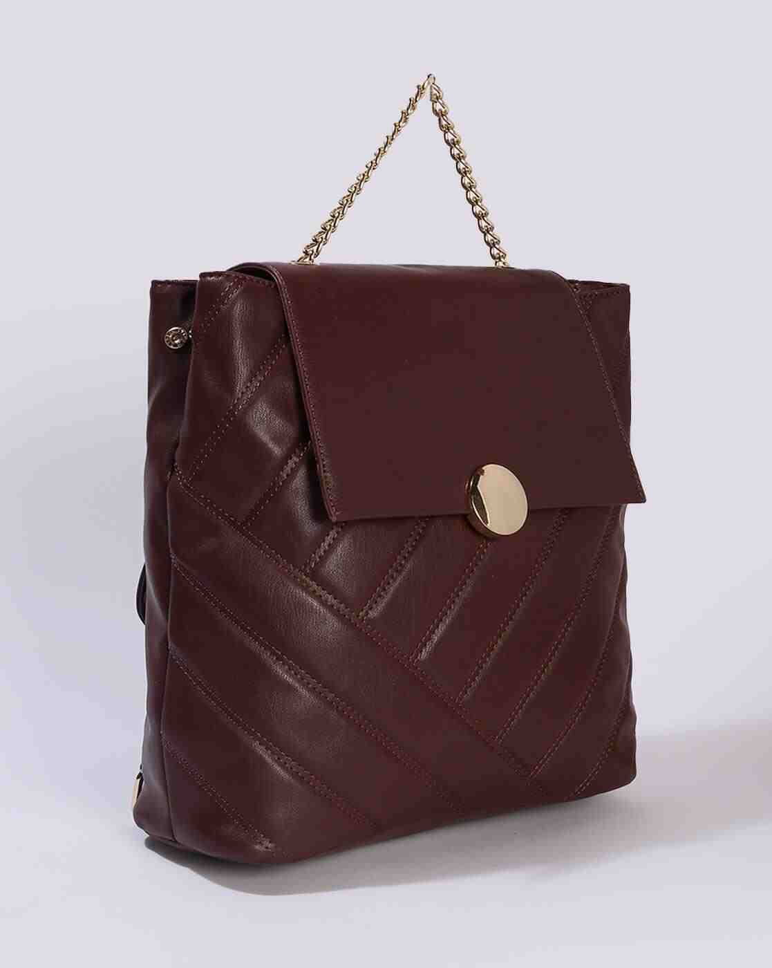 FIG | Women Quilted Backpack with Chain Strap|1
