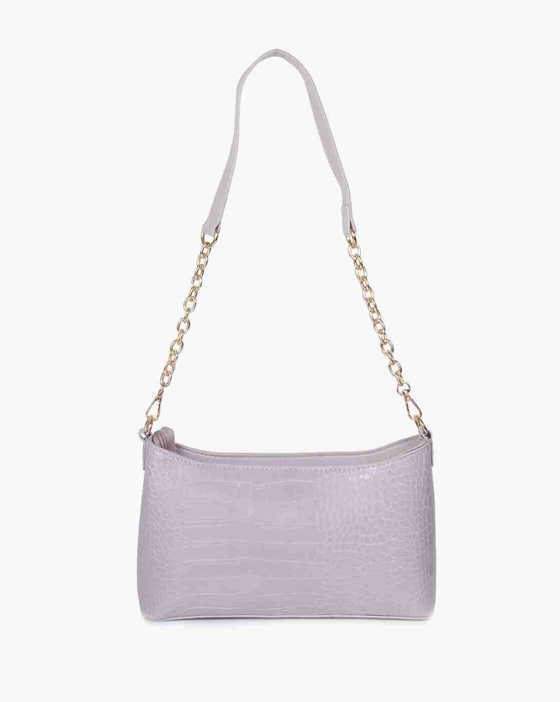 FIG | Women Croc-Embossed Sling Bag|1