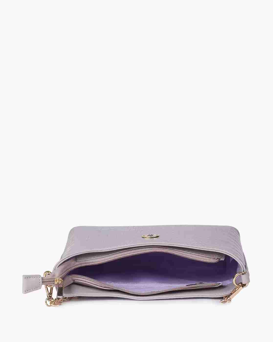 FIG | Women Croc-Embossed Sling Bag|2