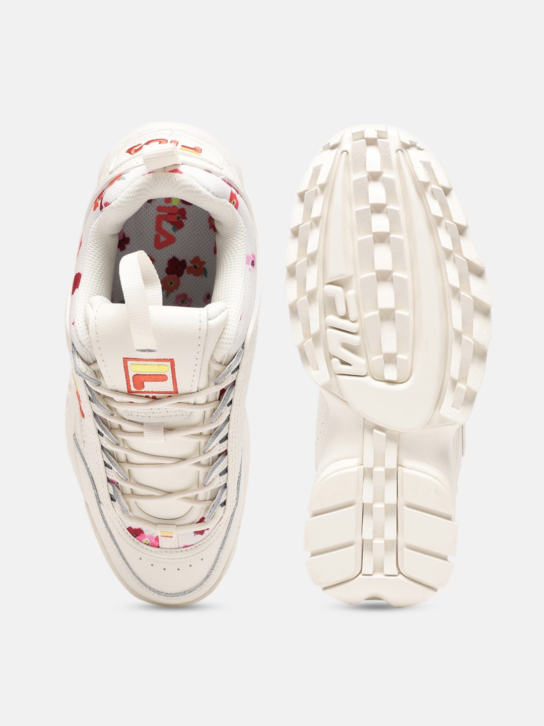 Women's White PU Casual Lace-ups