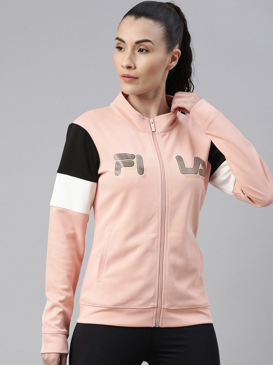 FILA | Women's Pink Polyester Activewear Jackets 0