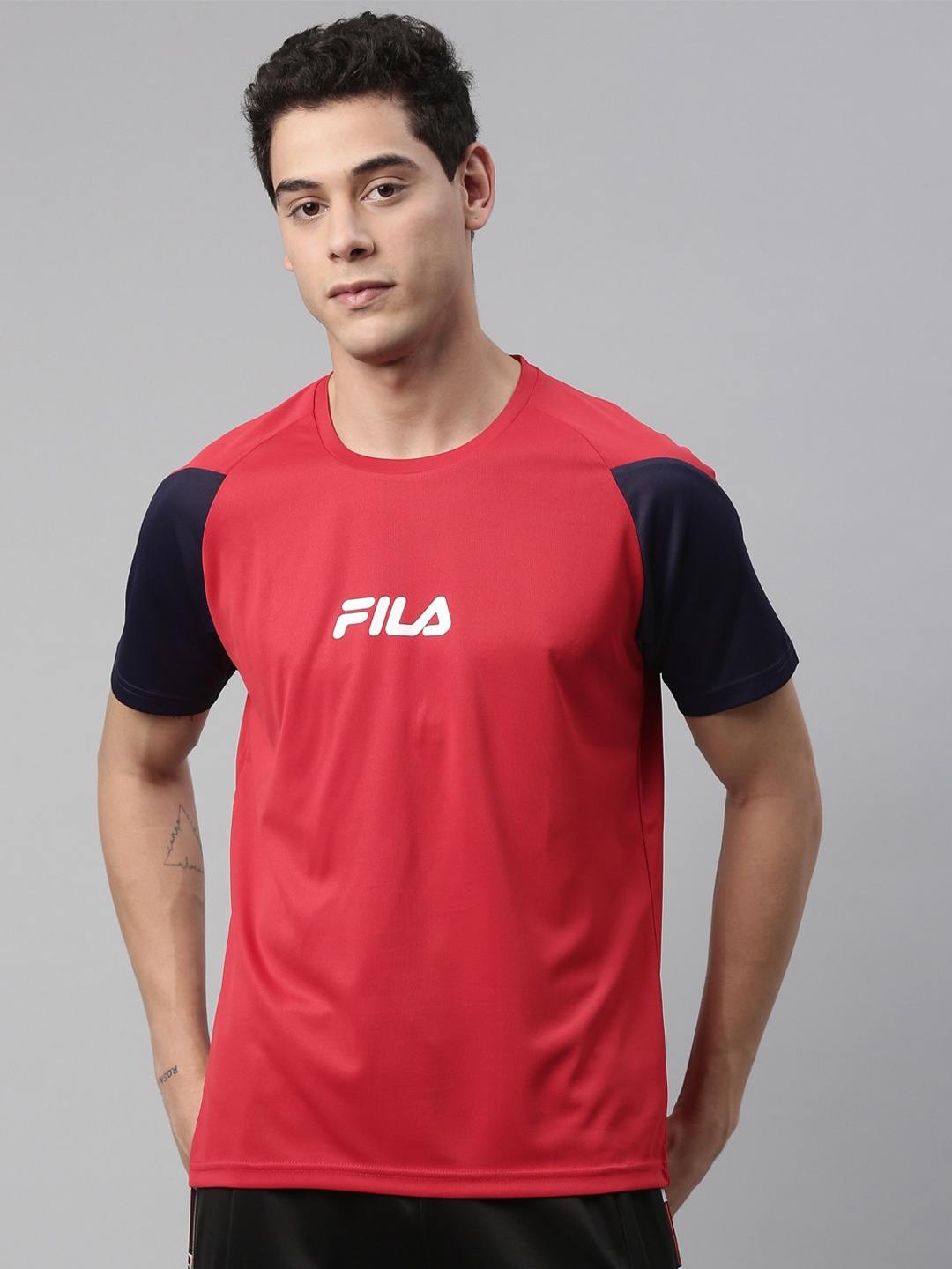Men s Red Polyester T Shirts