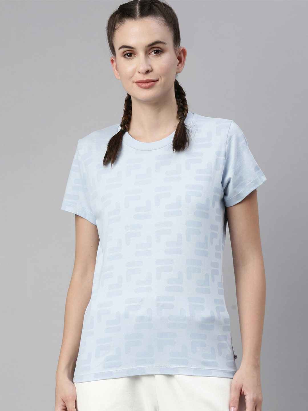 Fila shirt womens blue clearance