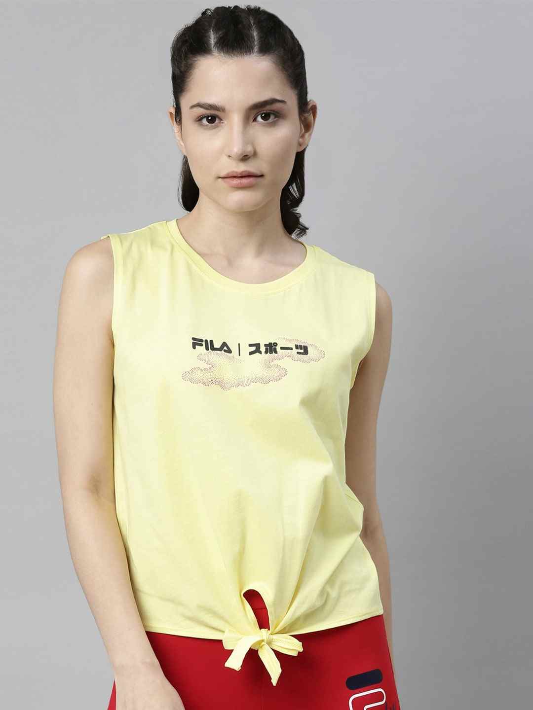 Fila women's yellow top shop