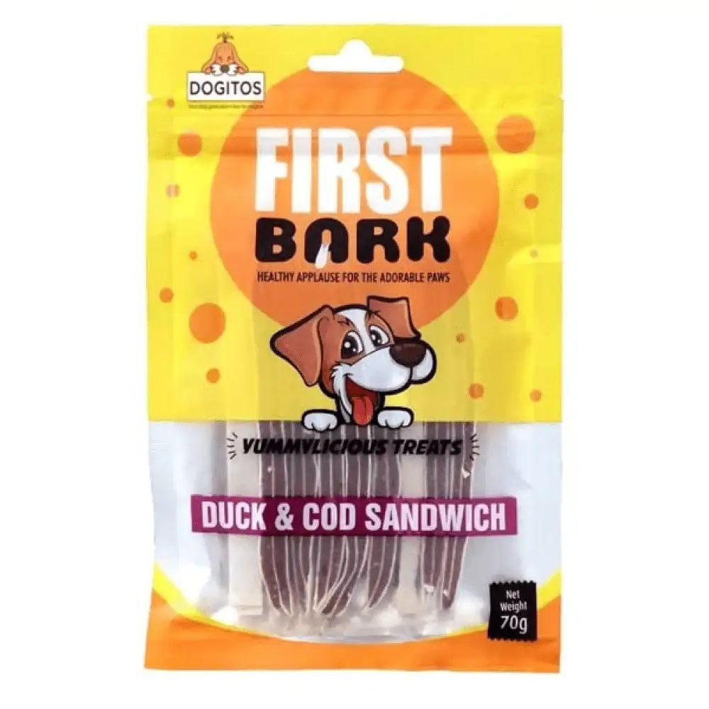 First Bark Duck And Cod Sandwich Dog Treats
