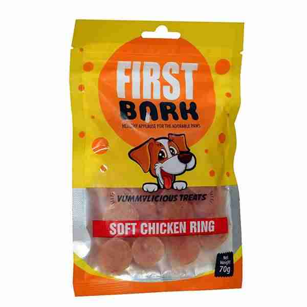 First Bark Soft Chicken Ring Dog Treats