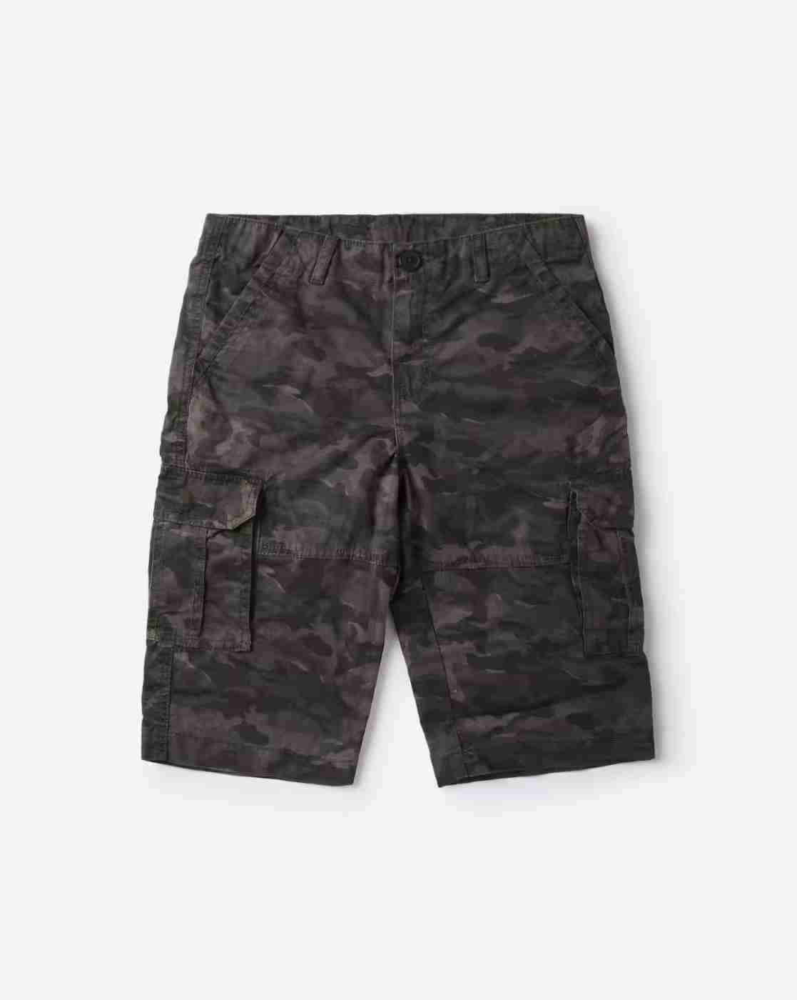 Camo Print Cargo Shorts
