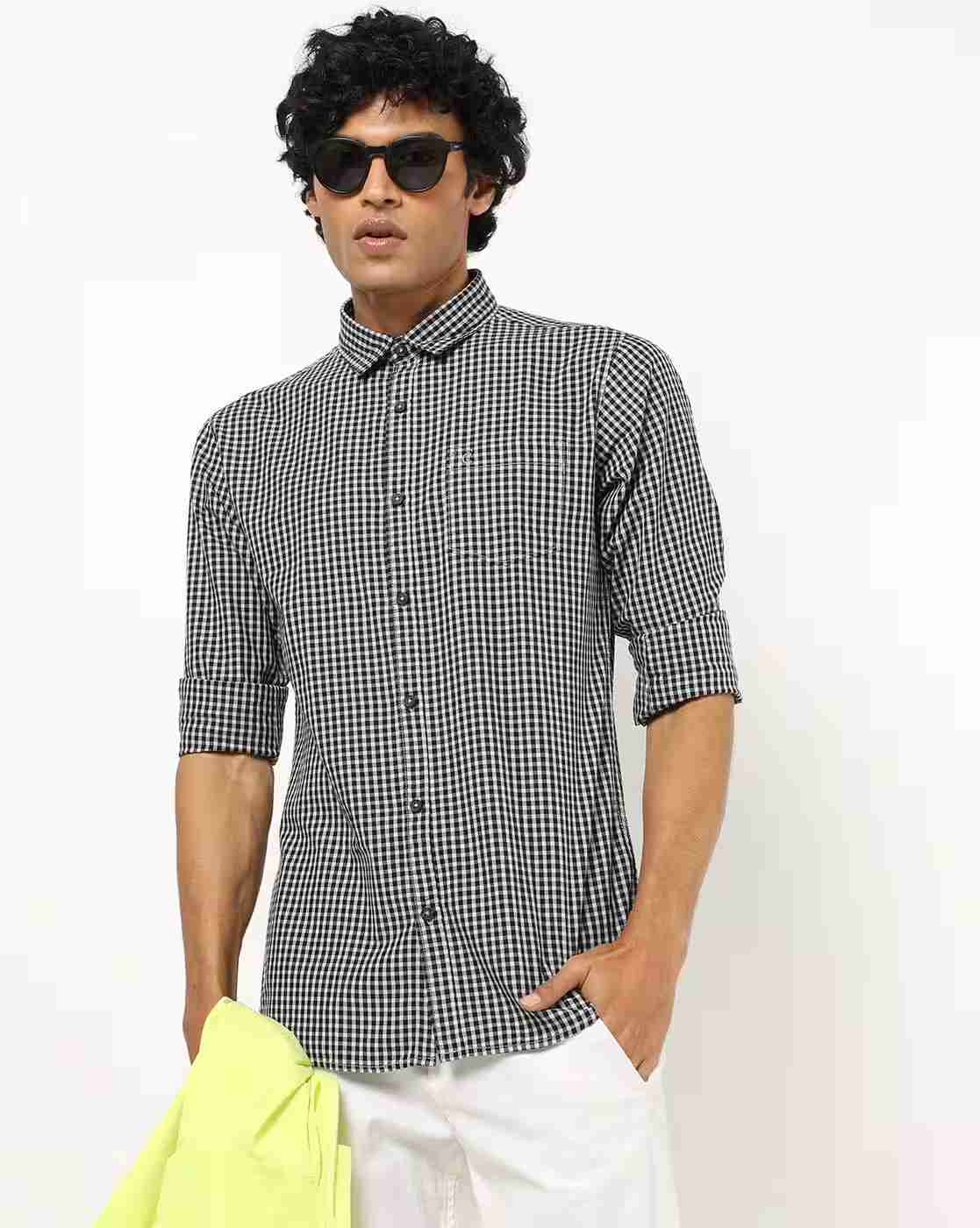 Checked Shirt with Patch Pocket
