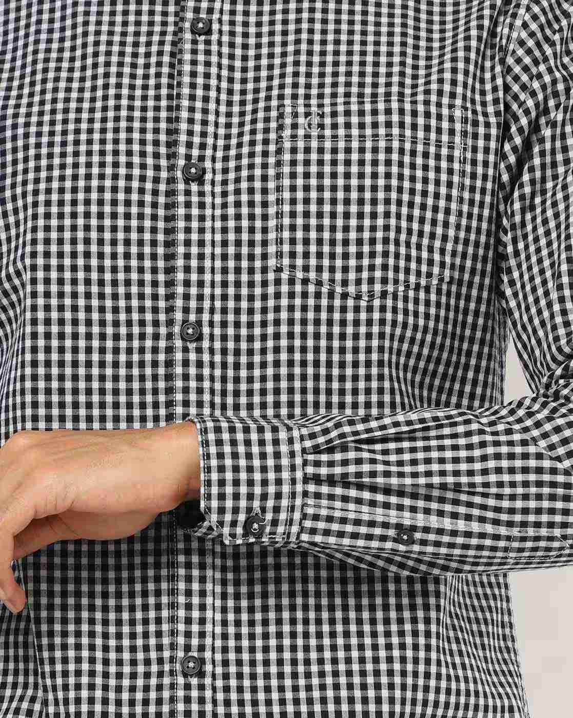 FIRST CLASS | Checked Shirt with Patch Pocket|2