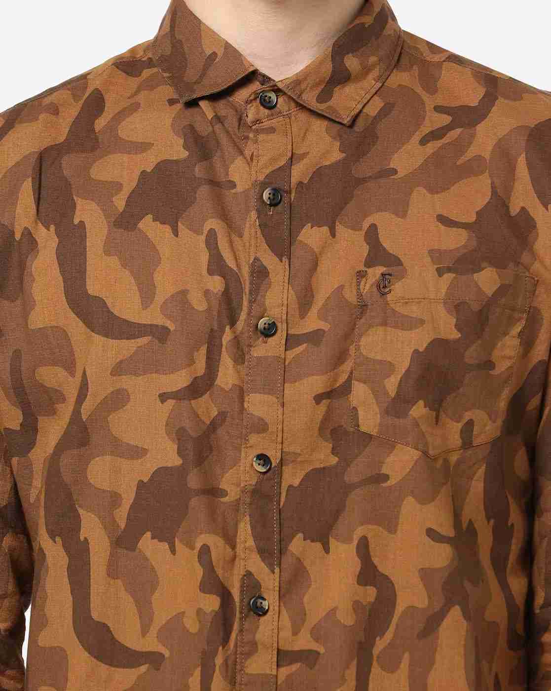FIRST CLASS | Camouflage Print Shirt with Patch Pocket|2