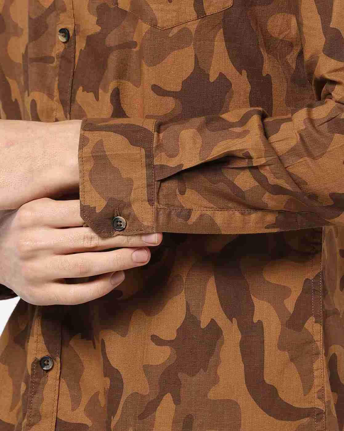 FIRST CLASS | Camouflage Print Shirt with Patch Pocket|3