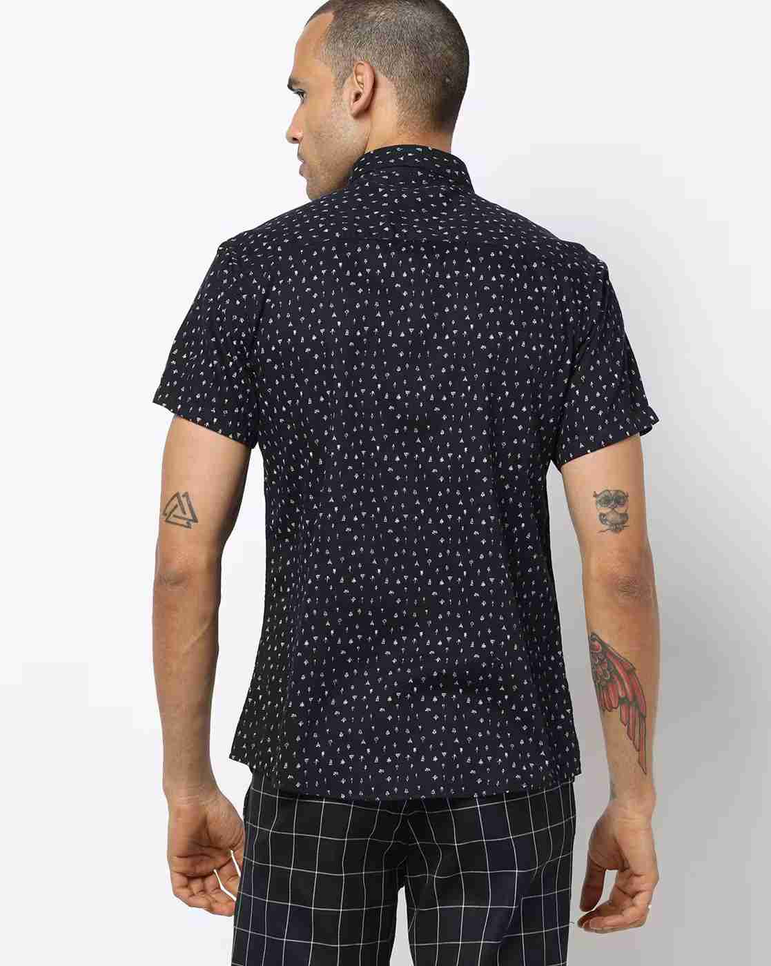 FIRST CLASS | Micro Print Shirt with Patch Pocket