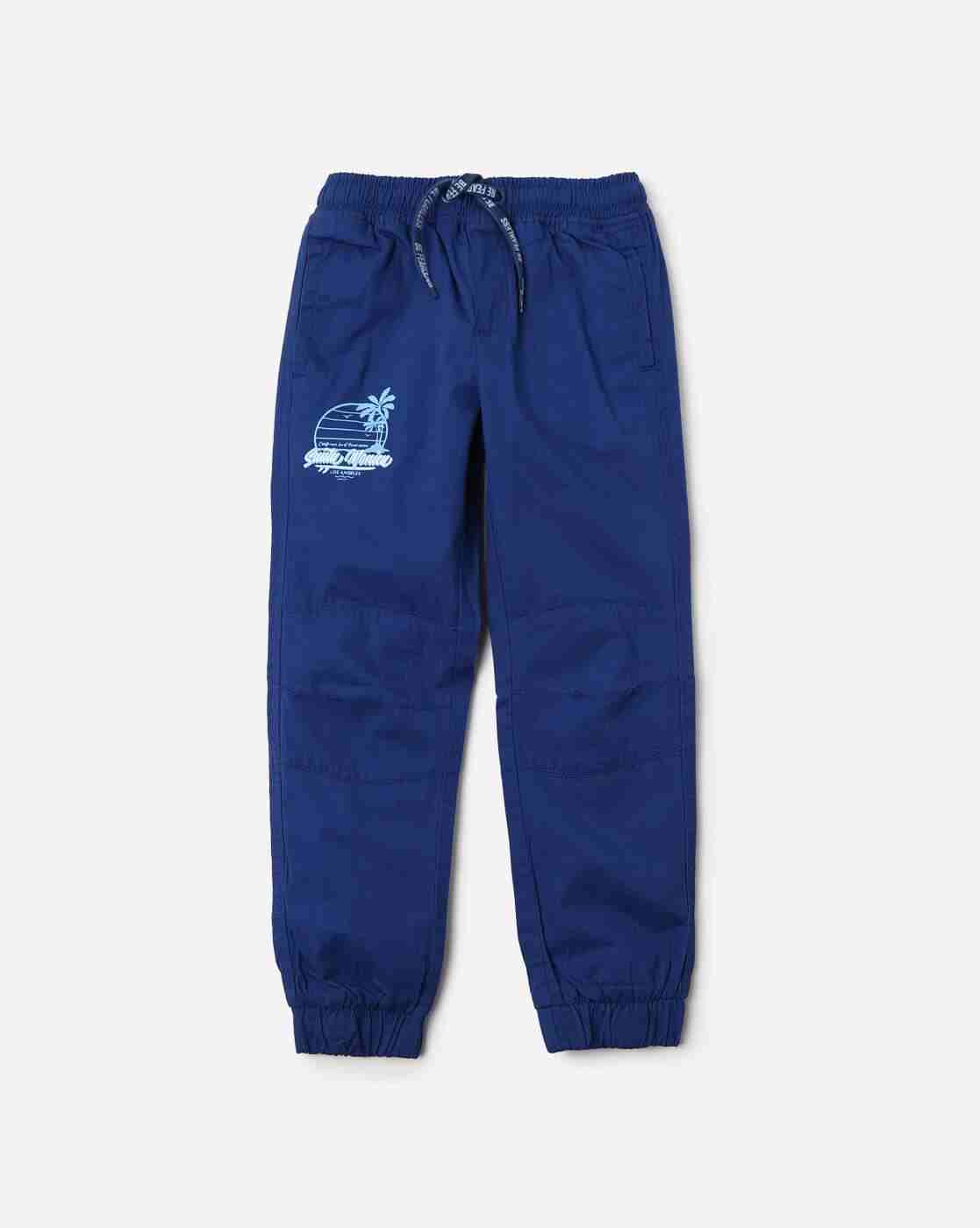 Panelled Joggers with Placement Print