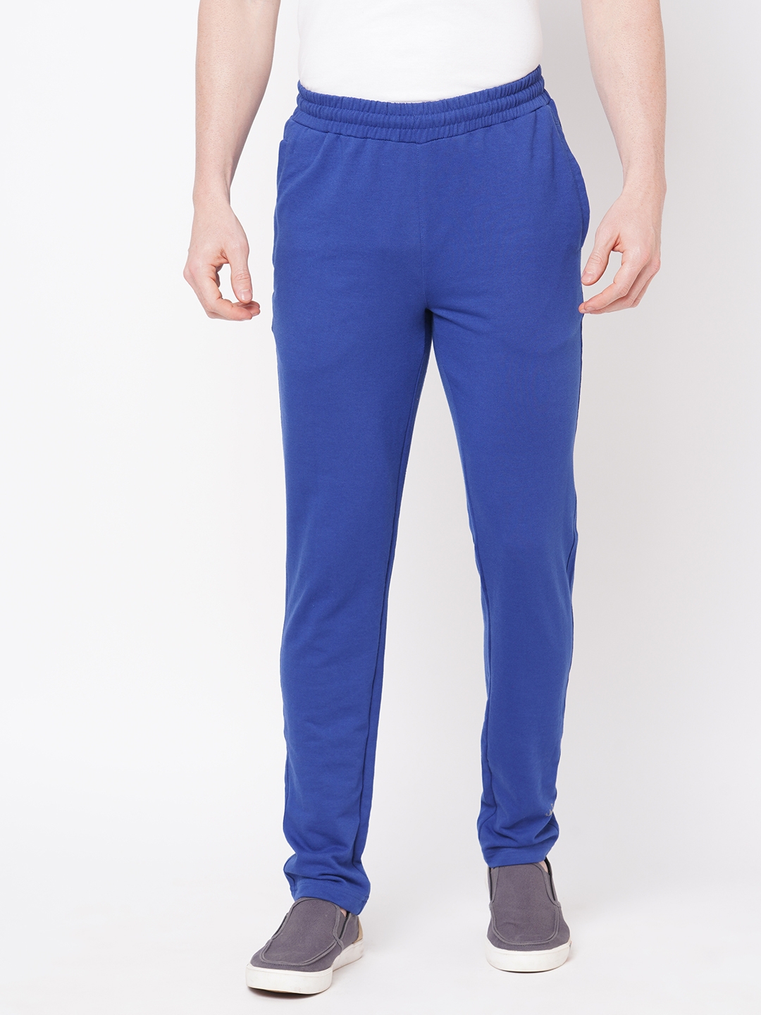 FITZ | Men's Slim Fit Blue Cotton Blend Casual Joogers