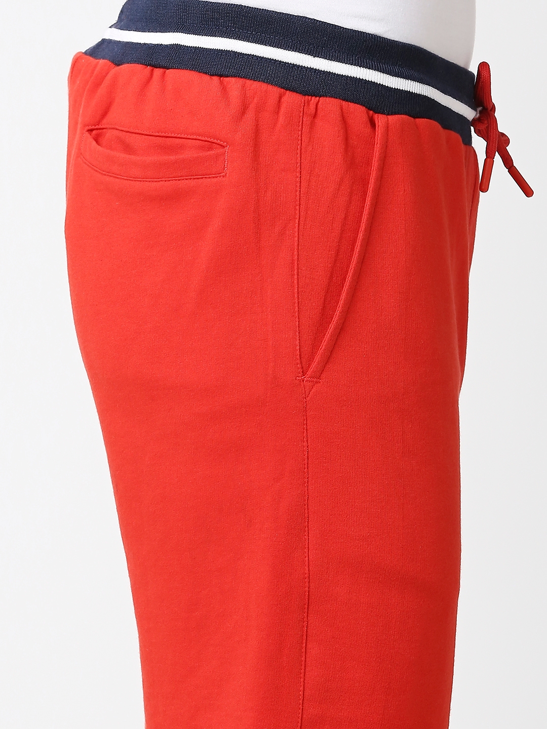 Men's  Slim Fit Cotton Red Shorts