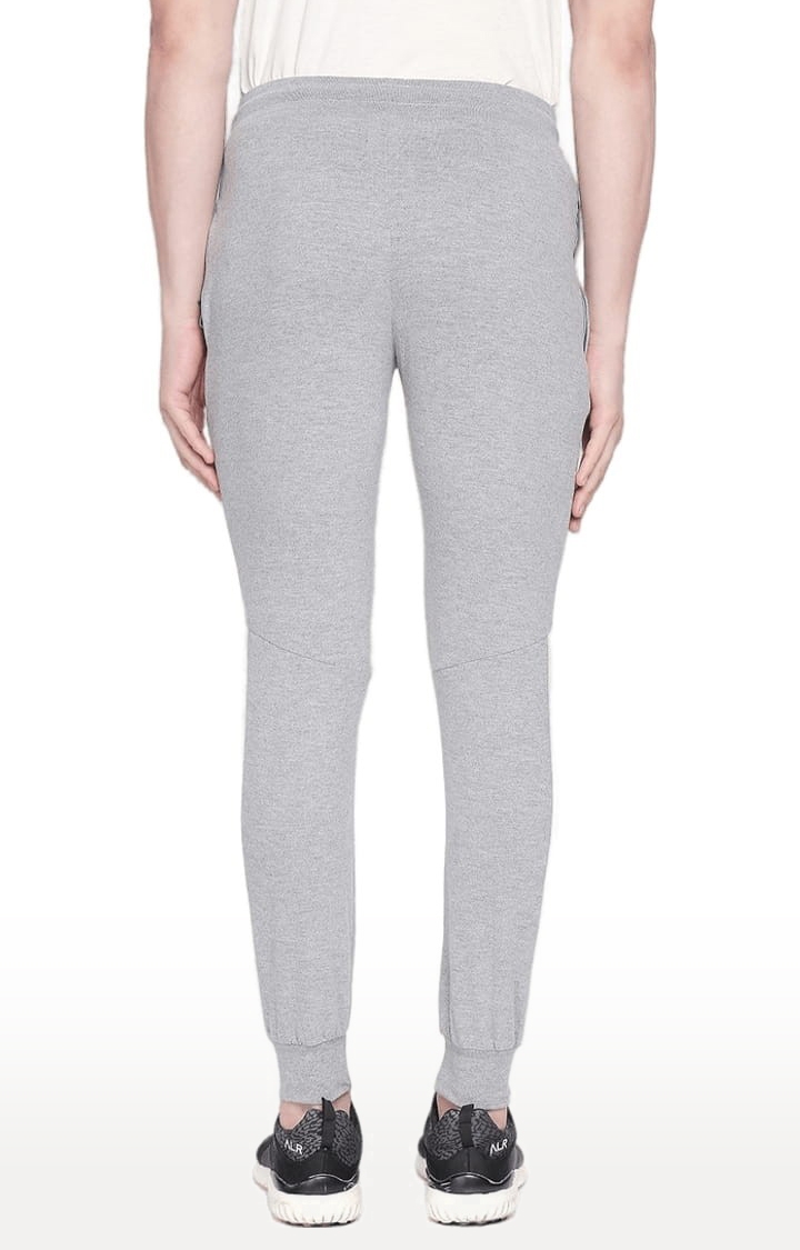 FITZ | Men's Grey Cotton Blend Solid Trackpant 3