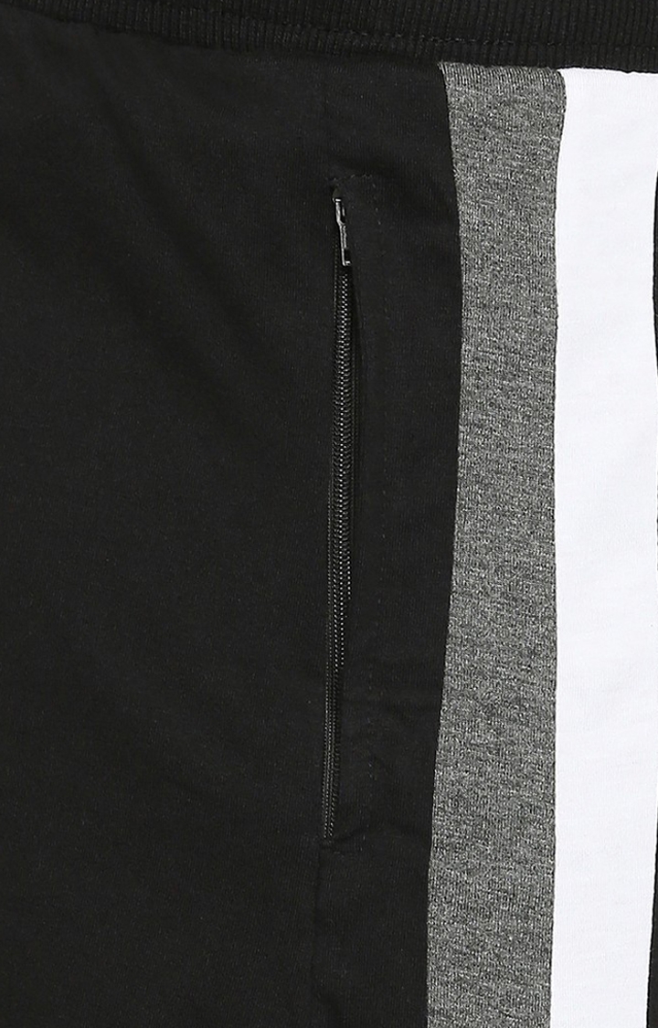 FITZ | Men's Black Cotton Blend Printed Short 3