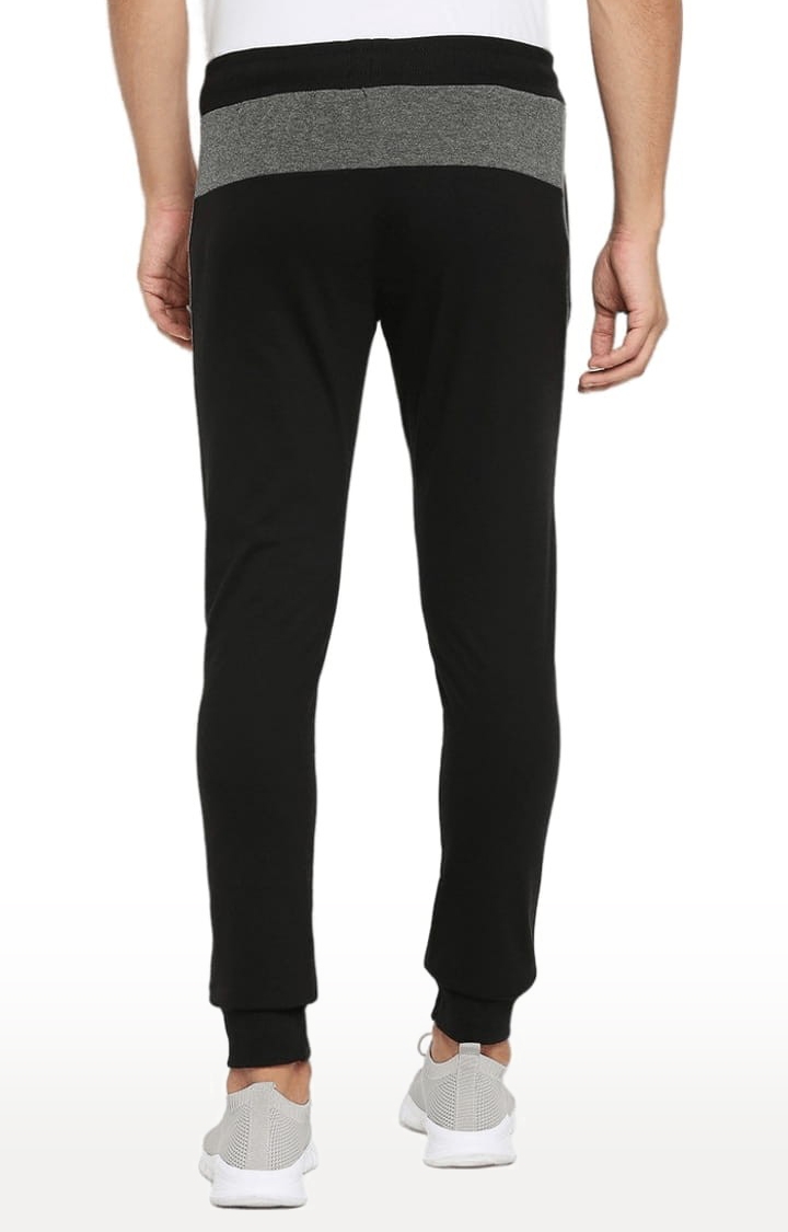 FITZ | Men's Black Cotton Blend Solid Activewear Jogger 3