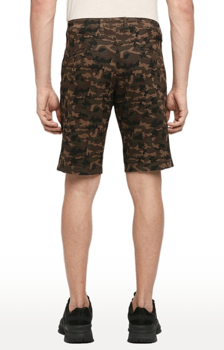FITZ | Men's Brown Cotton Camouflage Short 3