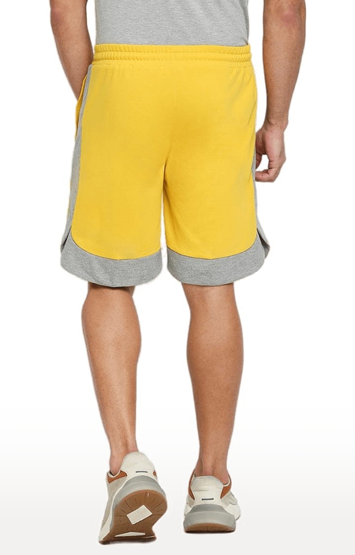 FITZ | Men's Yellow Cotton Solid Short 1