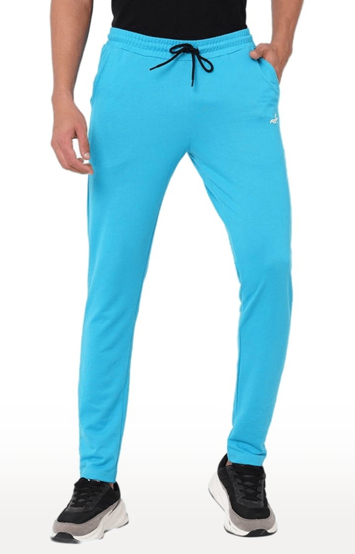 FITZ | Men's Blue Polyester Solid Trackpant