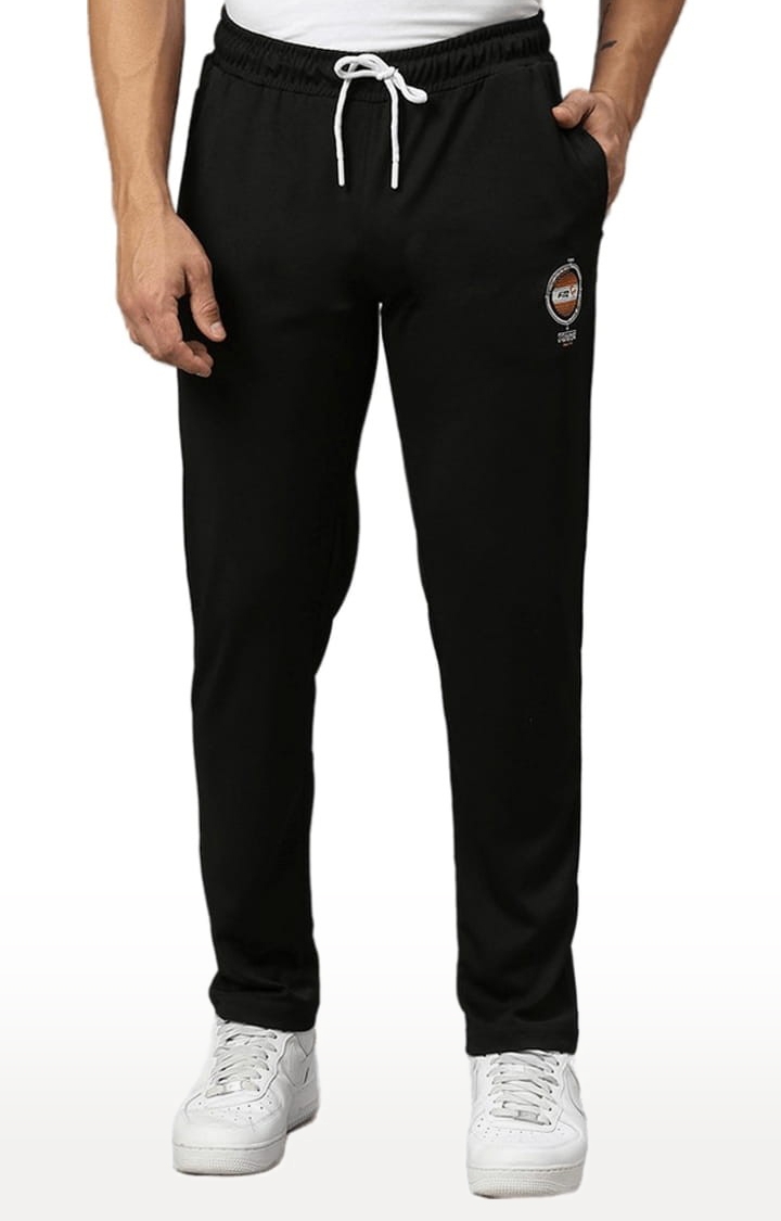 FITZ | Men's Black Polyester Solid Trackpant 0