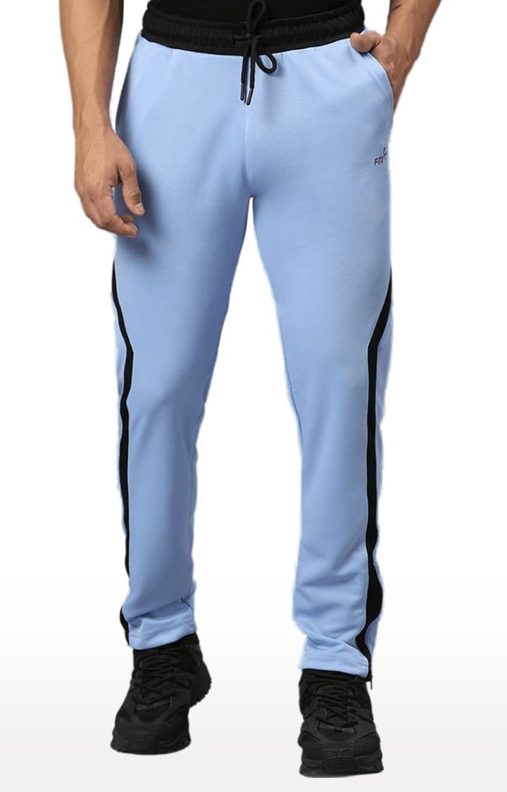 FITZ | Men's Blue Polyester Solid Trackpant