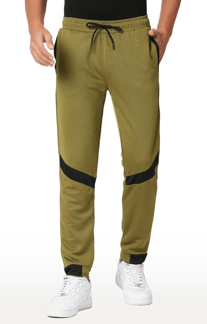 FITZ | Men's Green Polyester Solid Trackpant