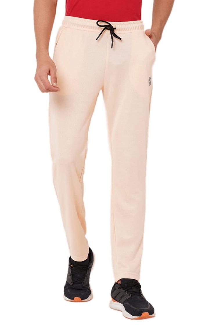 FITZ | Men's Pink Polyester Solid Trackpant