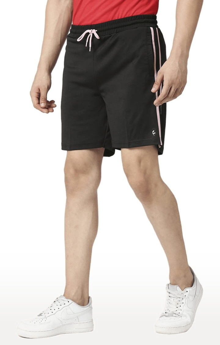 FITZ | Men's Black Polyester Solid Short