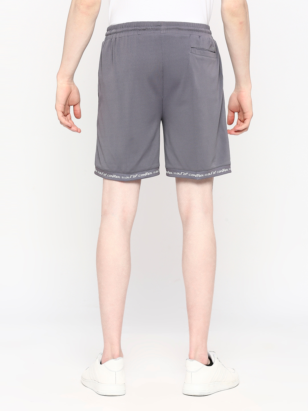 FITZ | Men's  Slim Fit Cotton Grey Shorts 2
