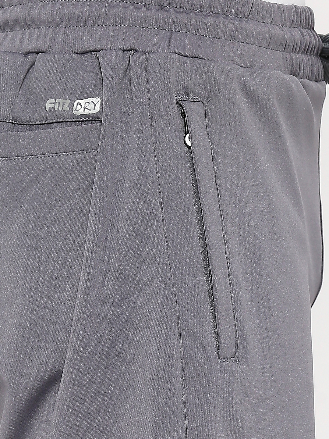 FITZ | Men's  Slim Fit Cotton Grey Shorts 3