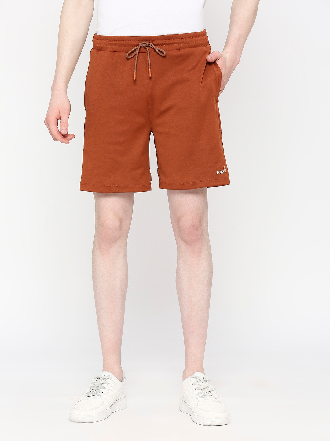 FITZ | Men's  Slim Fit Cotton Brown Shorts 0