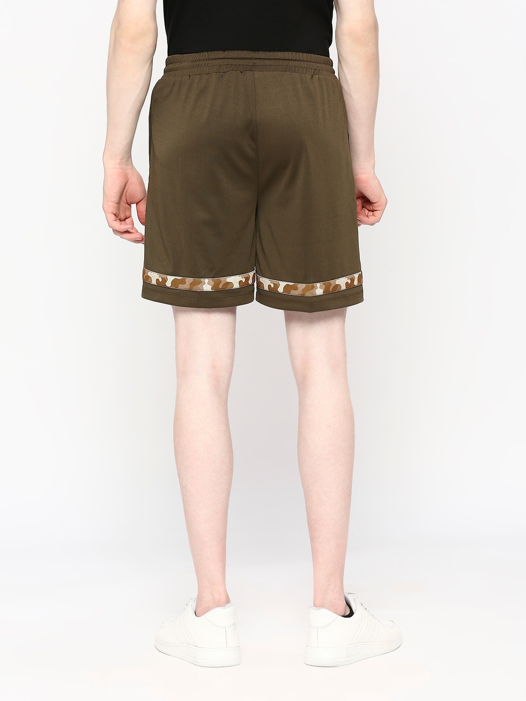 FITZ | Men's  Slim Fit Cotton Green Shorts 3