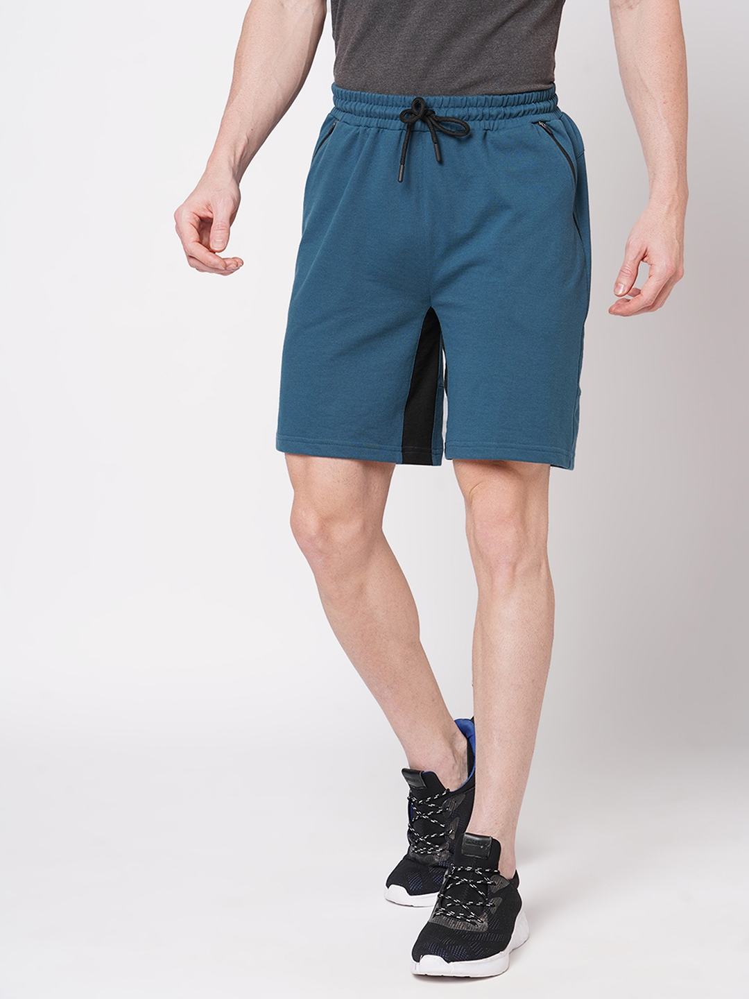 FITZ | Fitz Solid French Terry Regular Fit Shorts - Teal Blue