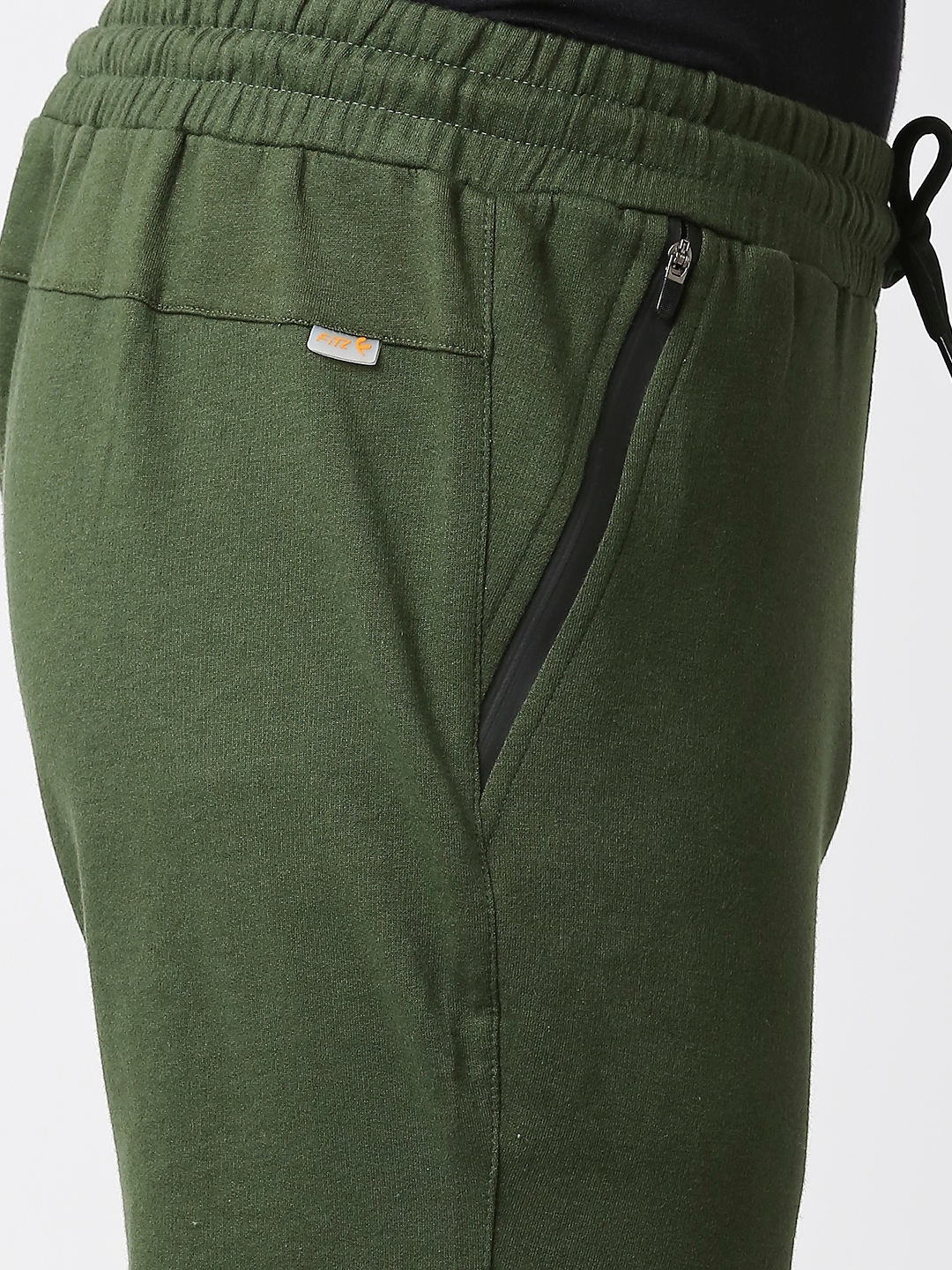 Fitz Colorblock French Terry Slim Fit Joggers Trackpants - Olive