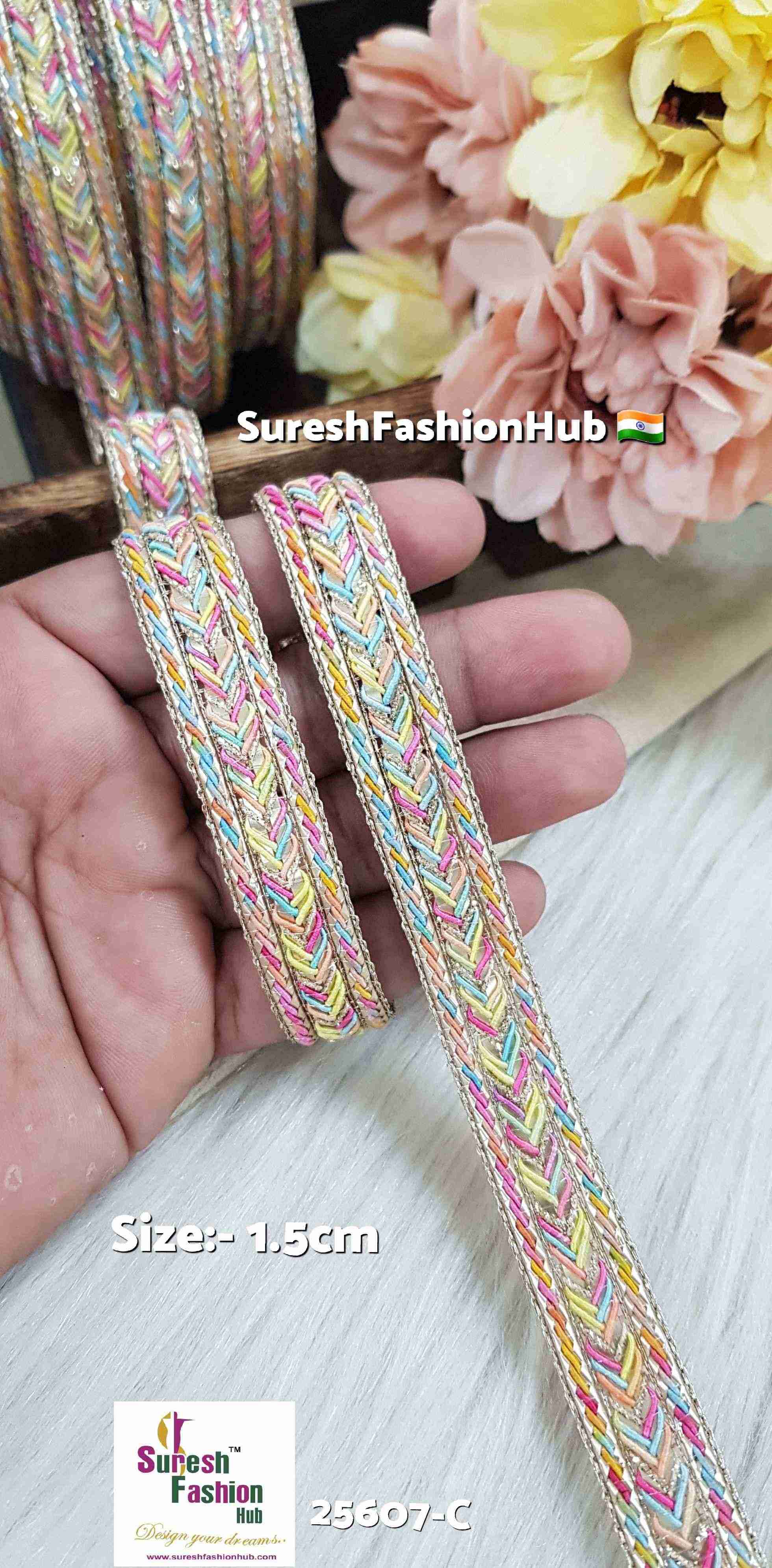Pastel Gleam Light Multi Jari Lace