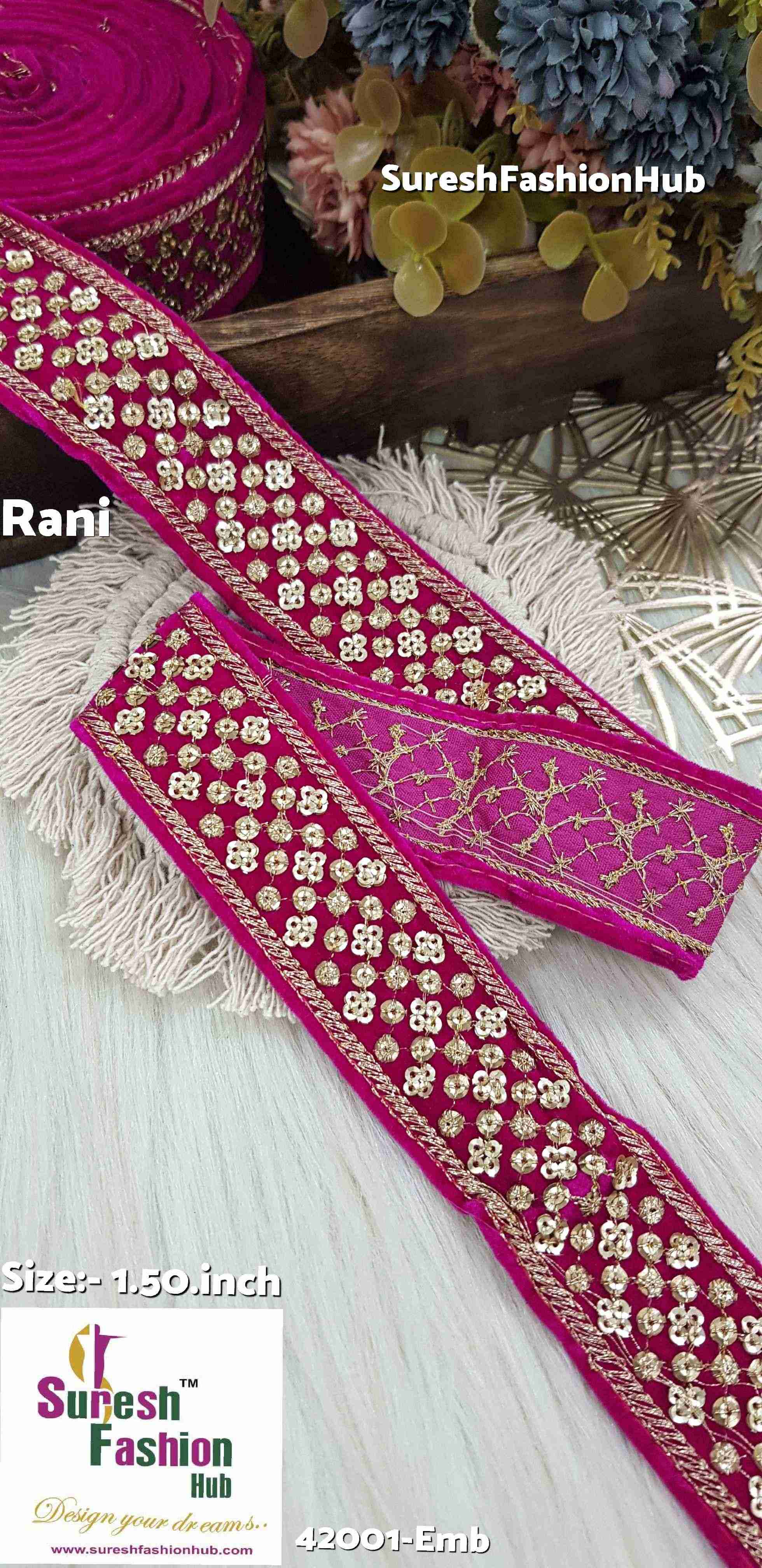 Rani Regal Velvet Embroidery Lace